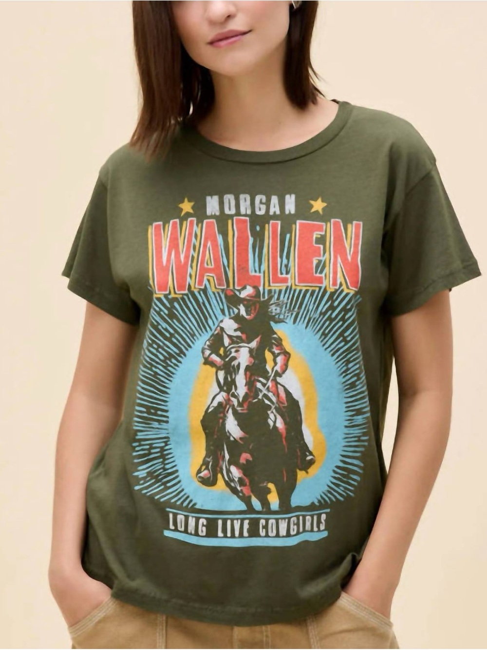 NWOT Daydreamer - Morgan Wallen Long Live The Cowgirls Short Sleeve Tee ~ Medium